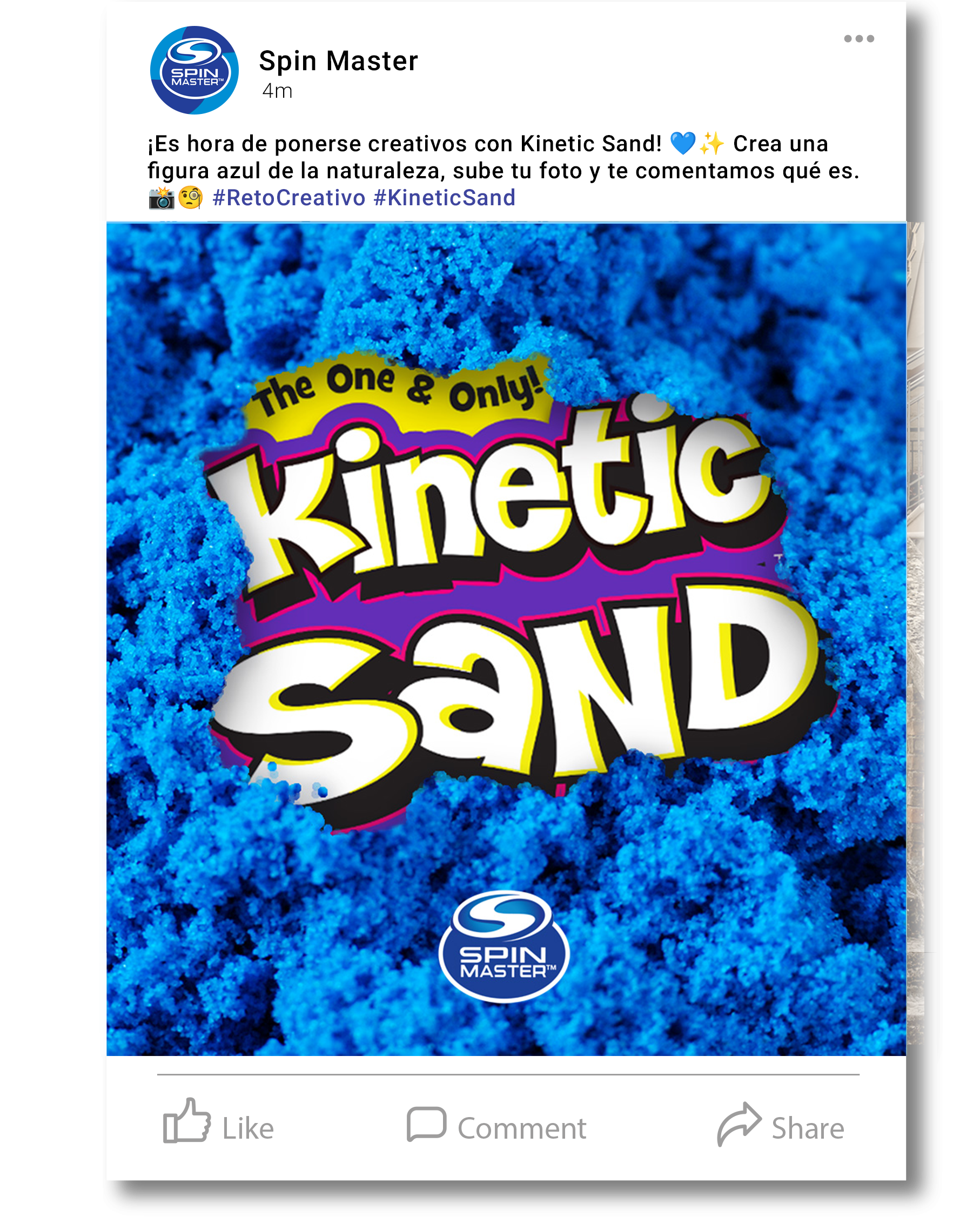 Kinetic Sand Facebook